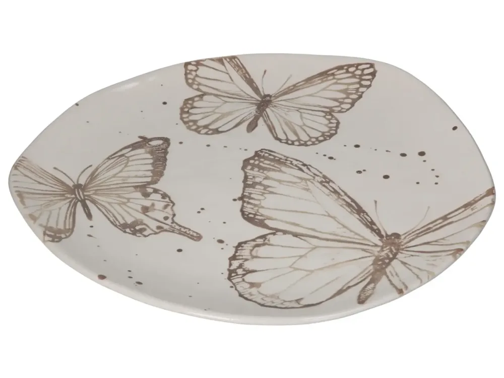 Kersten Tablett Schmetterling, Keramik H: 3 cm Mehrfarbig | Schubiger Möbel