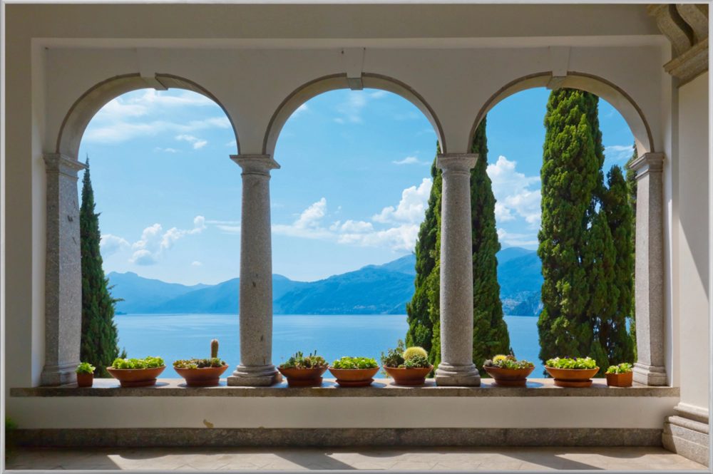image LAND Bild mit Rahmen Wunderschöner Ausblick Auf Den See  | Schubiger Möbel