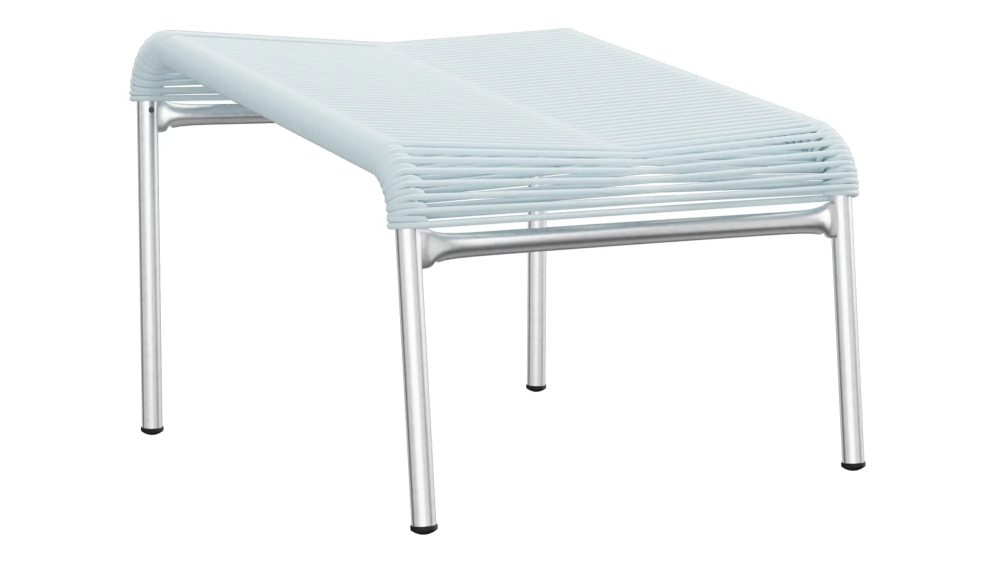 Schaffner Spaghetti-Fuss-Hocker Säntis Feuerverzinkt Blau | Schubiger Möbel