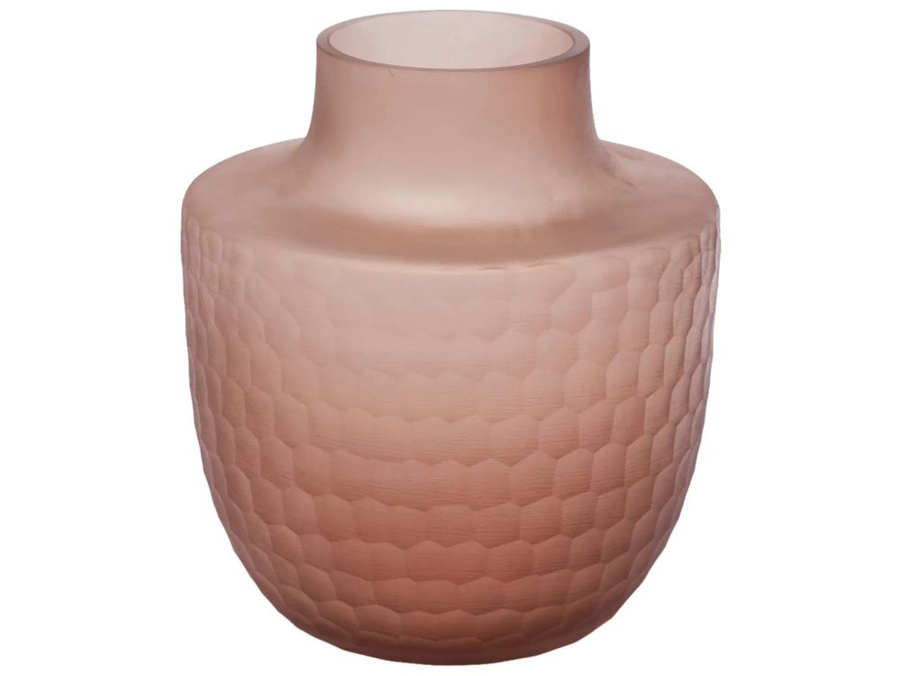 Edg Vase Glas Antik Rosa H: 29 cm  | Schubiger Möbel