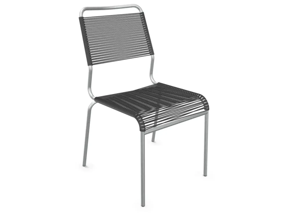 Schaffner Spaghetti-Stuhl Rigi Comfort Feuerverzinkt Grau | Schubiger Möbel