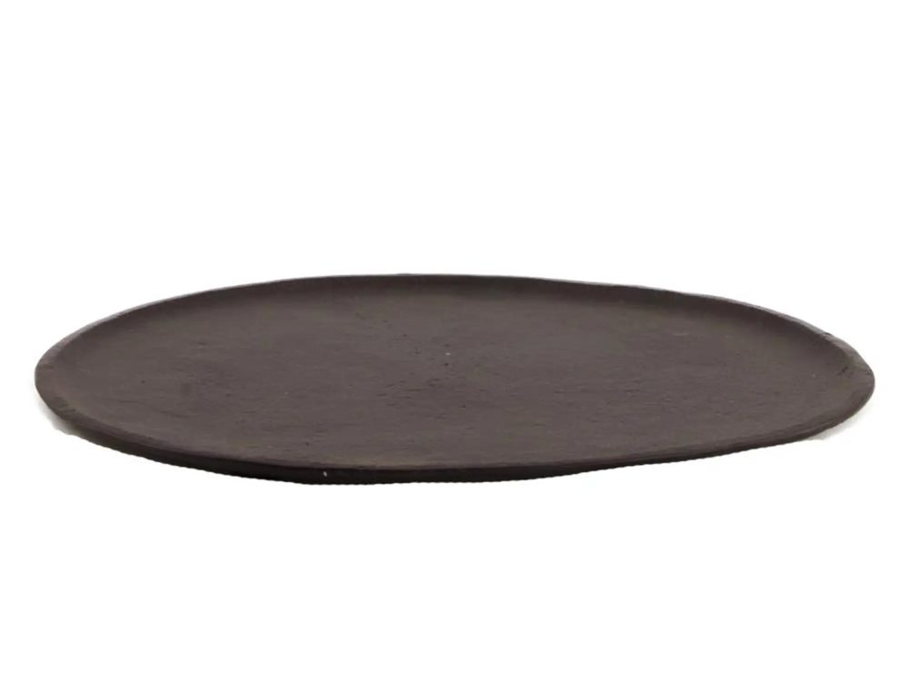 Dijk Tablett Oval Schwarz B: 31 cm  | Schubiger Möbel