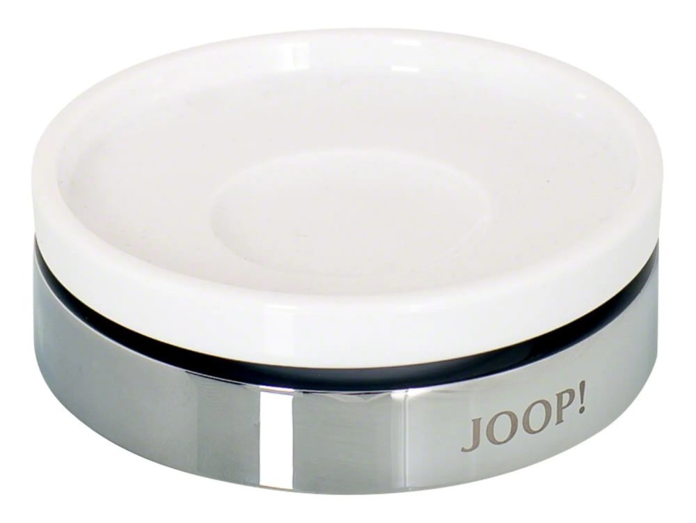 Joop Seifenschale Chrom Keramik Grau | Schubiger Möbel