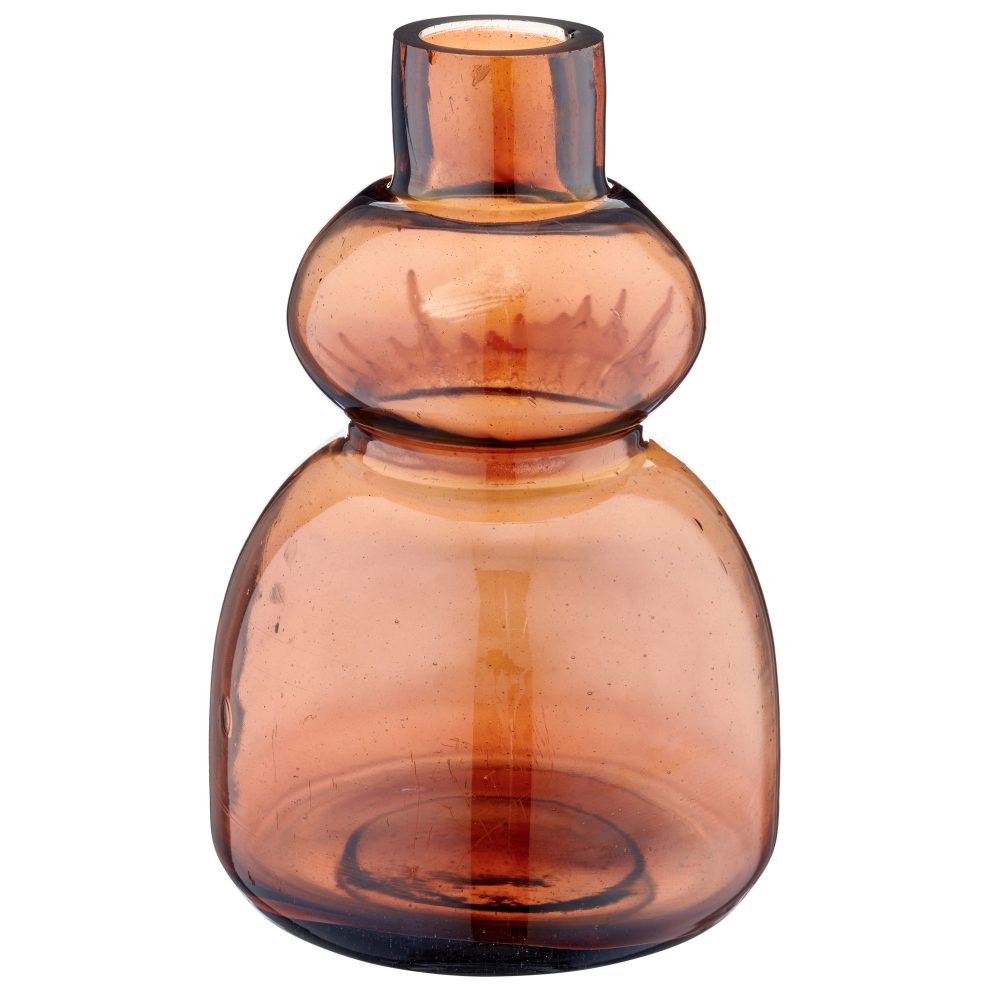 Gasper Vase Luster Finish, Glas, Zimt  | Schubiger Möbel