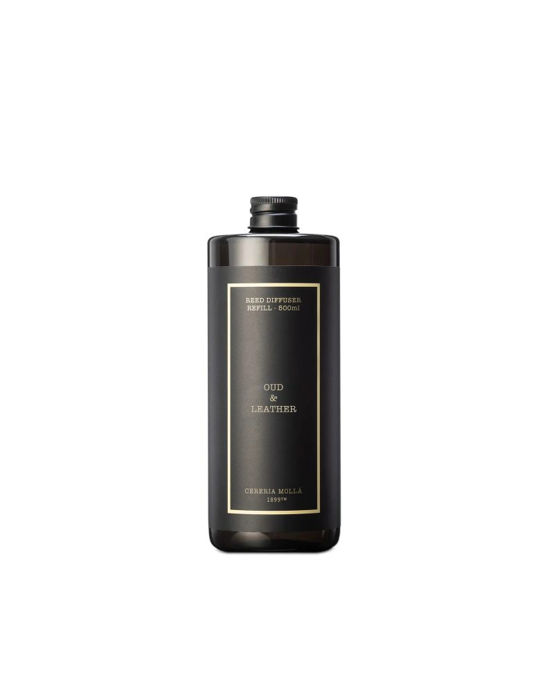 Cereria Mollá Diffuser mit Duftstäbchen Oud & Leather (500ml)