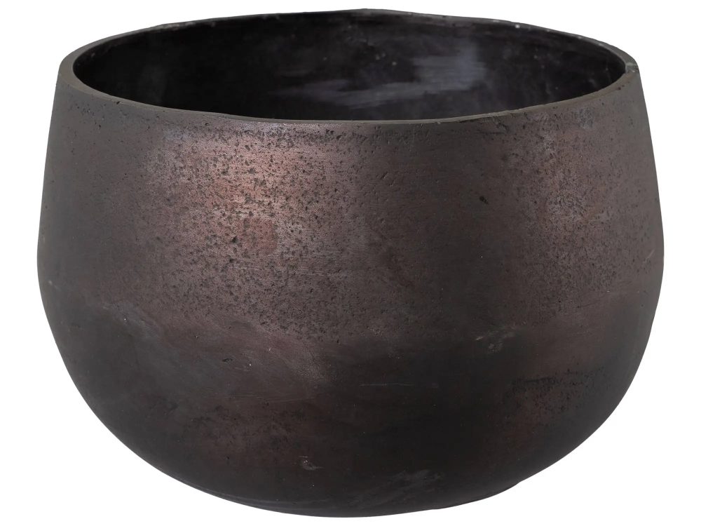Gasper Gefäss Amaro Aluminium Schwarz H: 15 cm  | Schubiger Möbel