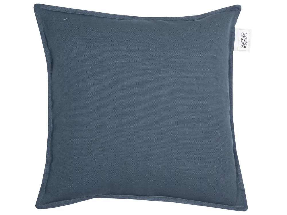 Stoeckel & Grimmler Kissenhülle Lino, Blau 38x38 cm  | Schubiger Möbel
