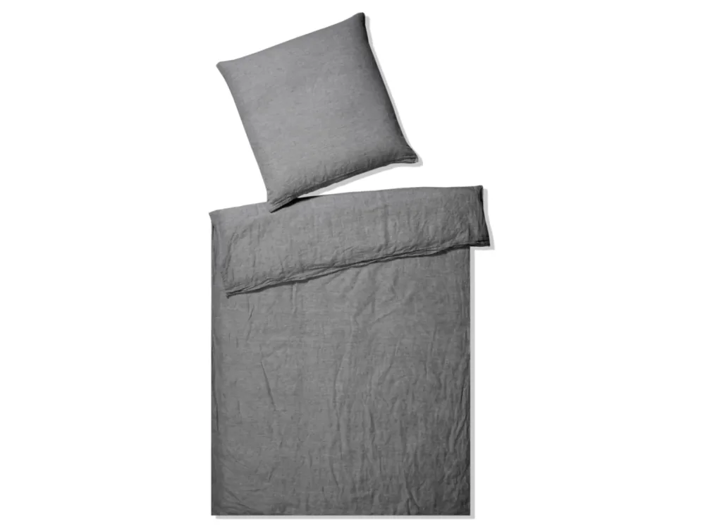 Elegante Bettwäsche Breeze Dunkelgrau  | Schubiger Möbel