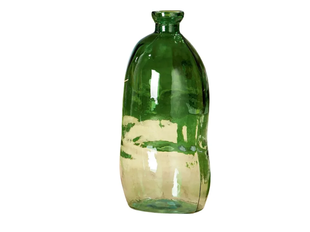 Gilde Vase Recycle Glas, Grün H: 73 cm  | Schubiger Möbel