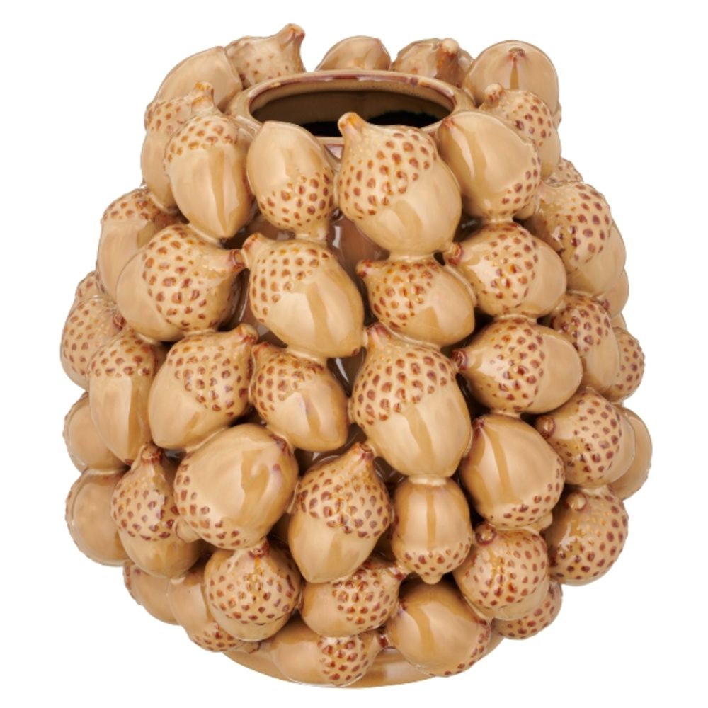 Gasper Vase Eichel Dekoration, Beige  | Schubiger Möbel