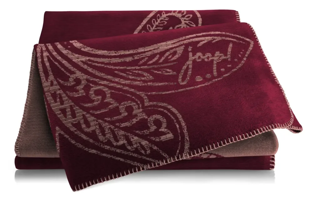 Biederlack Plaid Paisley Trend Rouge  | Schubiger Möbel