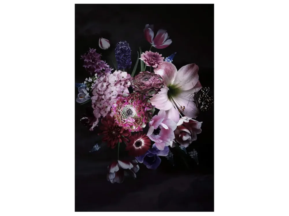 image LAND Digitaldruck auf Glas Hübsches Blütenbouquet 1  | Schubiger Möbel