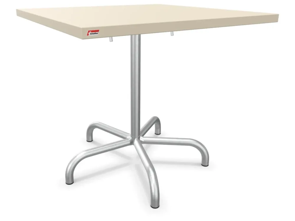 Schaffner Metalltisch Säntis Quadratisch Feuerverzinkt Beige | Schubiger Möbel