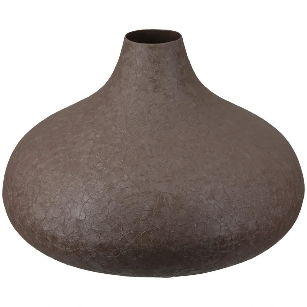 Gilde Vase Avanti Eisen Braun H: 11 cm  | Schubiger Möbel