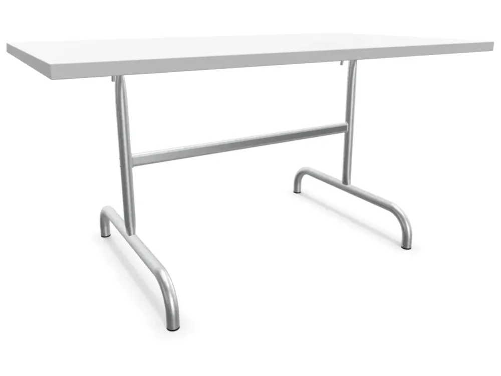 Schaffner Metall-Tisch Säntis Feuerverzinkt Weiss | Schubiger Möbel