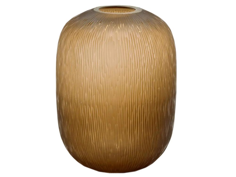 Edg Vase Amber Geschliffen H: 40 cm  | Schubiger Möbel