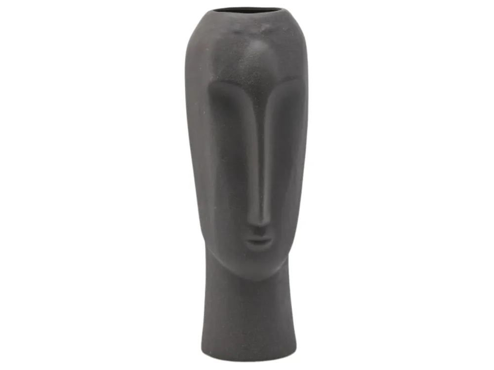 Edg Vase Gesicht Mohai Schwarzgrün H: 44 cm  | Schubiger Möbel