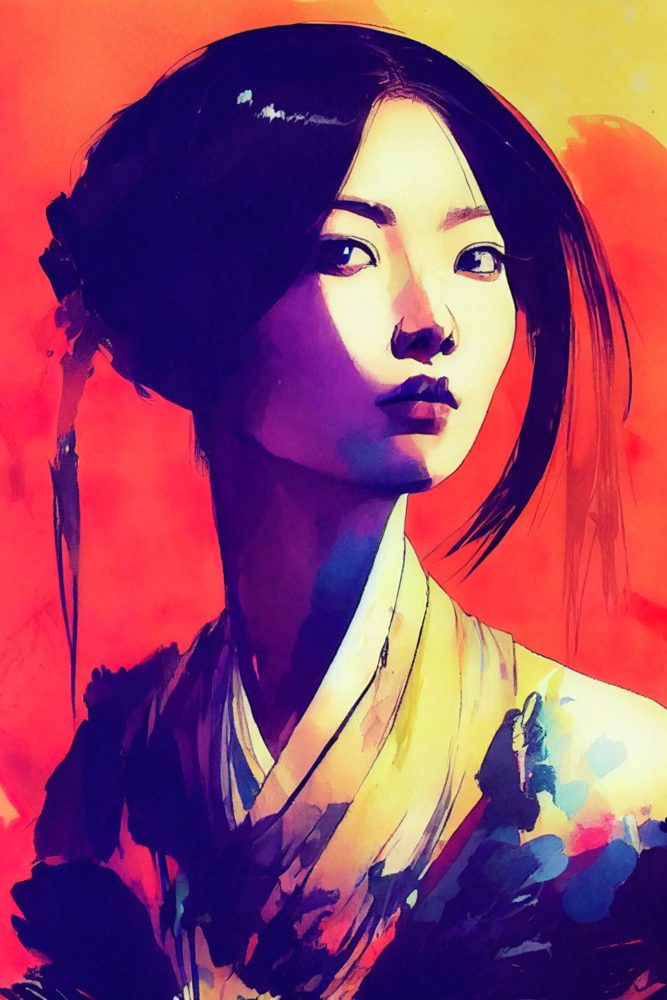 image LAND Acrylglasbild Asia Girl  | Schubiger Möbel