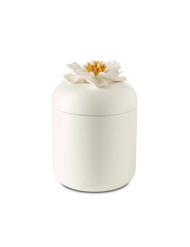 Abhika Dose Peony Weiss H: 16 cm  | Schubiger Möbel