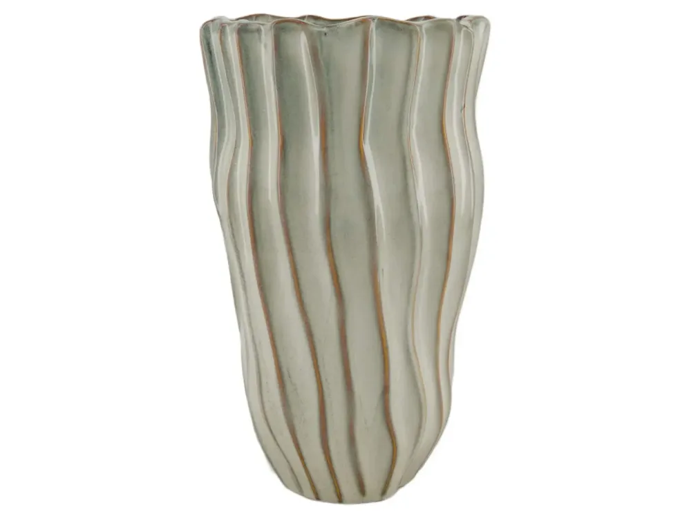Decofinder Vase Keramik Weiss H: 31 cm  | Schubiger Möbel