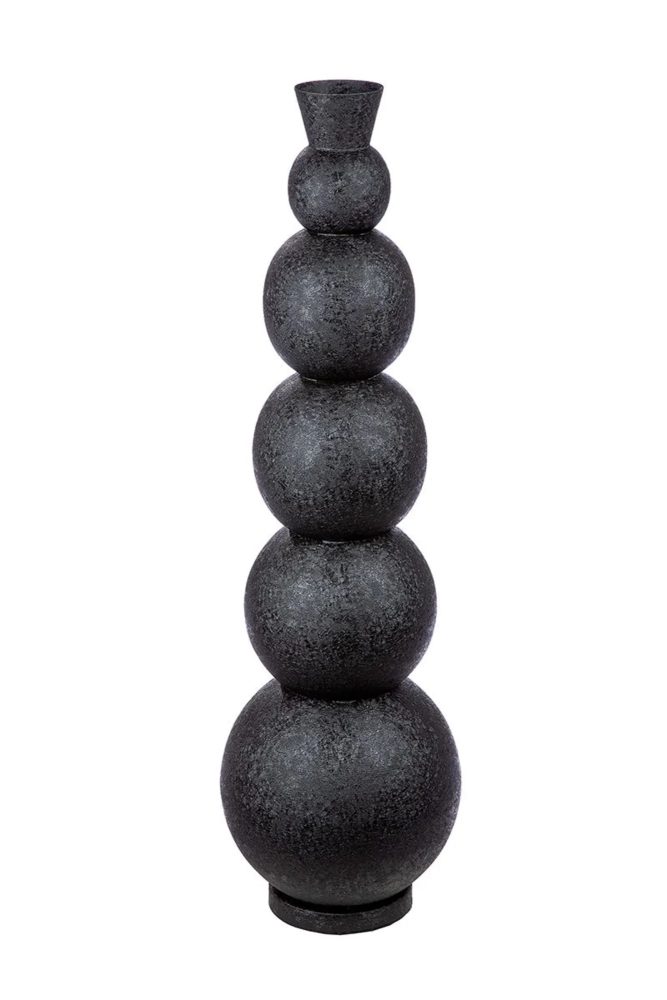 Gilde Vase Rotonda, Schwarz H: 87 cm  | Schubiger Möbel