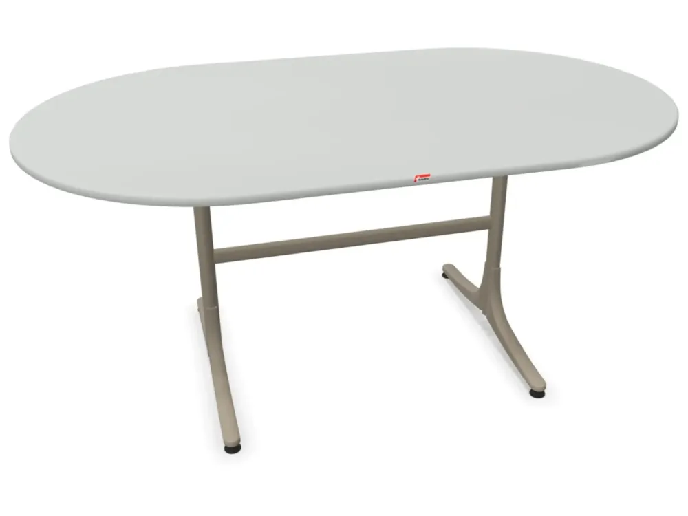 Schaffner Gartentisch Schaffhausen Oval Grau | Schubiger Möbel