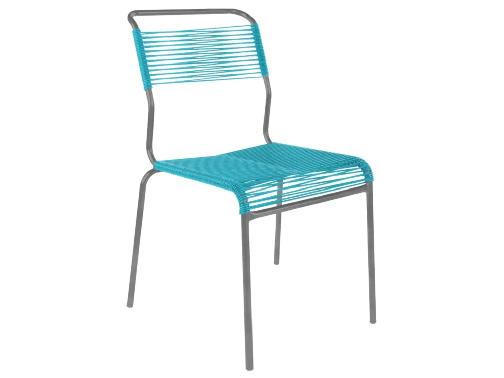 Schaffner Spaghetti-Stuhl Säntis Blau | Schubiger Möbel