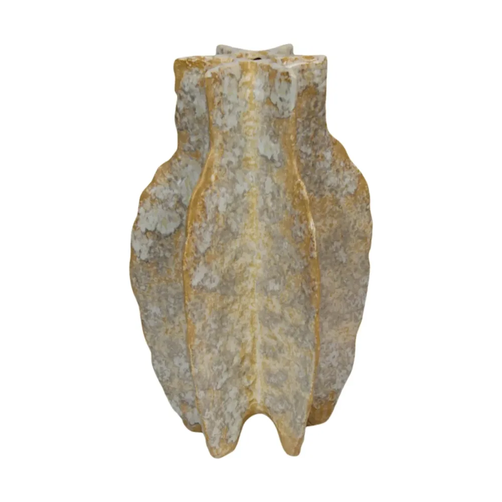 Decofinder Vase Keramik, Gebrochen Weiss  | Schubiger Möbel