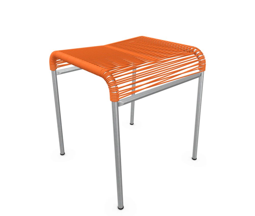 Schaffner Spaghetti-Hocker Säntis Hoch Feuerverzinkt Orange | Schubiger Möbel