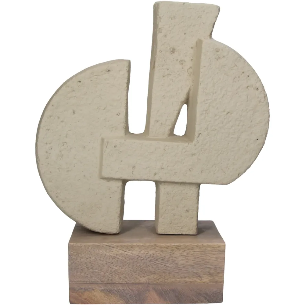 Kersten Objekt Papmaché, Beige H: 32 cm  | Schubiger Möbel