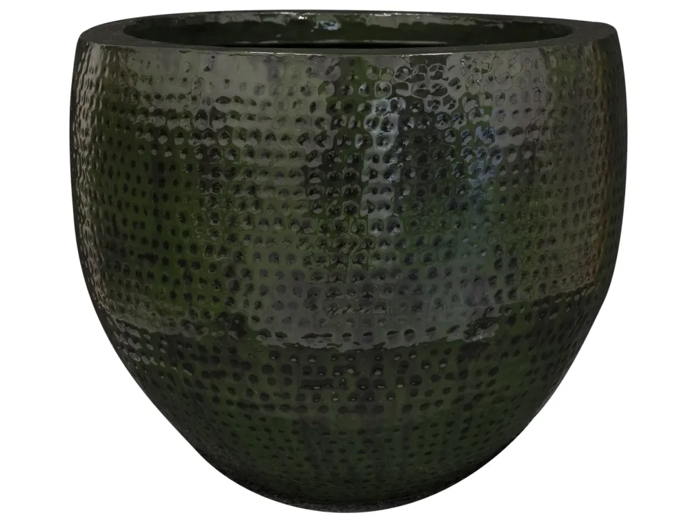 Decofinder Gefäss Thom, Metall, Waldgrün H: 44 cm  | Schubiger Möbel