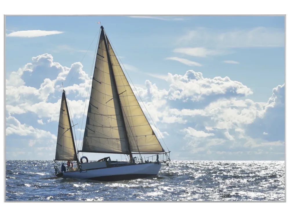 image LAND Bild mit Rahmen Grosses Segelschiff  | Schubiger Möbel