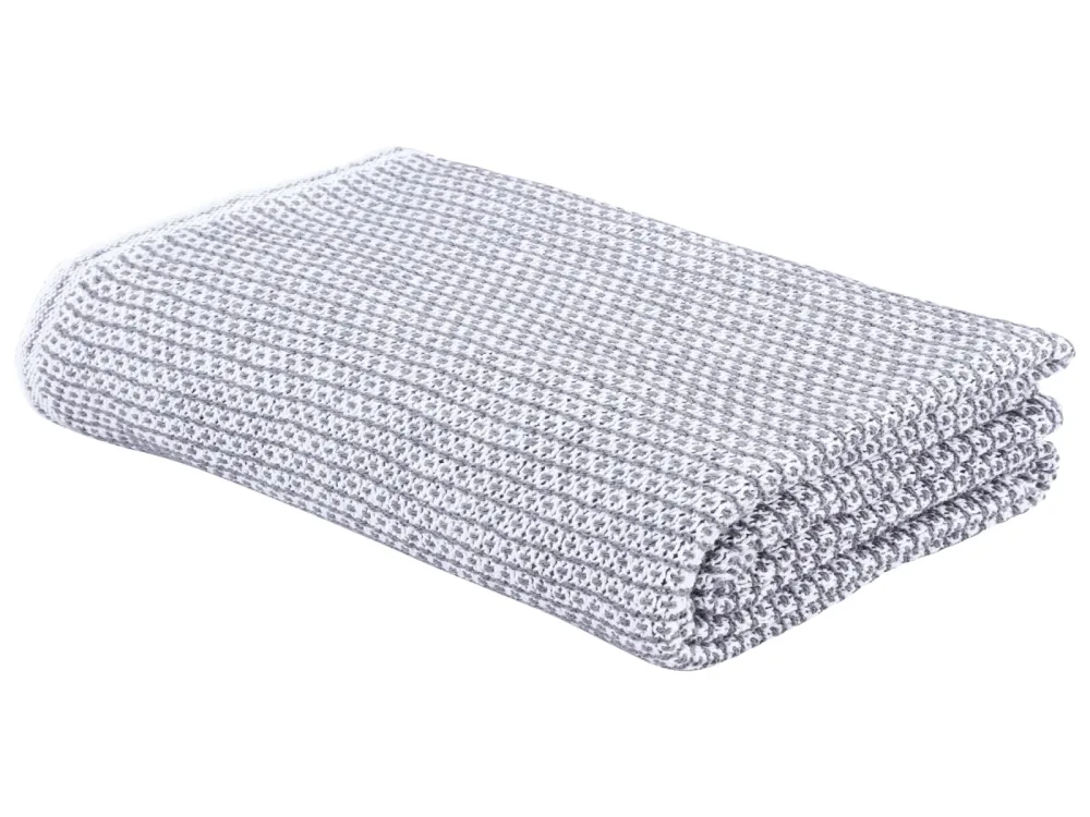 Eskitex AG Plaid Ascona Weiss/anthrazit 150x210 cm  | Schubiger Möbel
