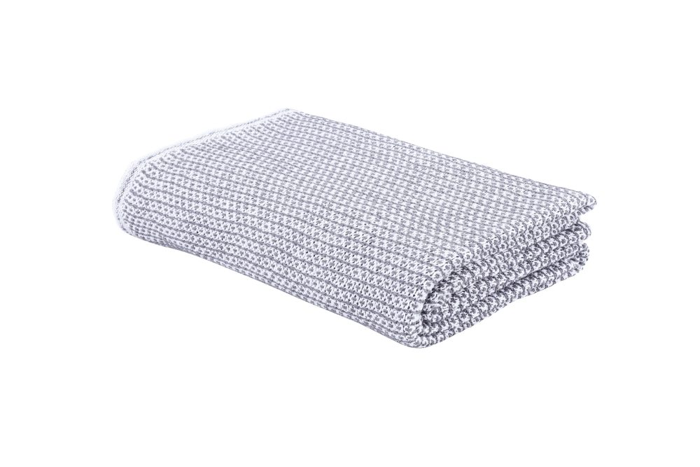 ESKIMO - Decke ASCONA - Baumwolle - anthrazit/weiss - 150/210 cm