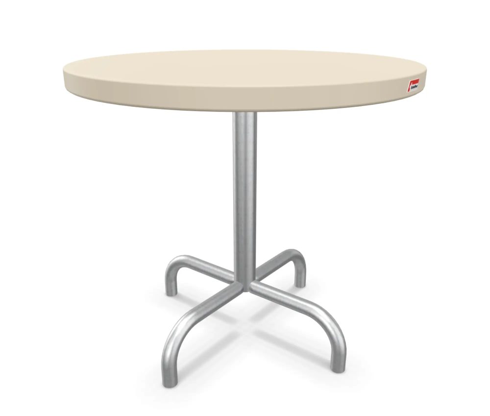 Schaffner Metall-Beistelltisch Säntis Rund Feuerverzinkt Beige | Schubiger Möbel