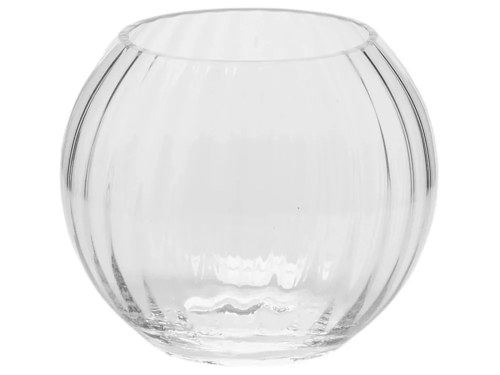 Edg Vase Kugel Optisch Glas H: 13 cm  | Schubiger Möbel
