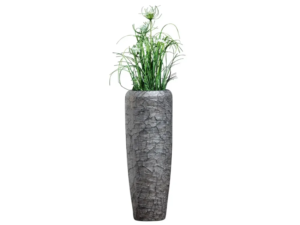 Gilde Vase Crepa Graphit H: 75 cm  | Schubiger Möbel