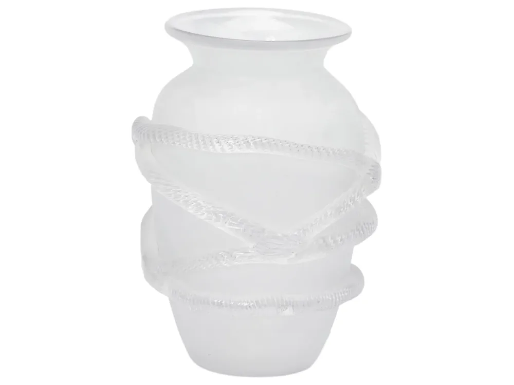 Edg Vase Anphore mit Schlange Glas H: 25 cm  | Schubiger Möbel