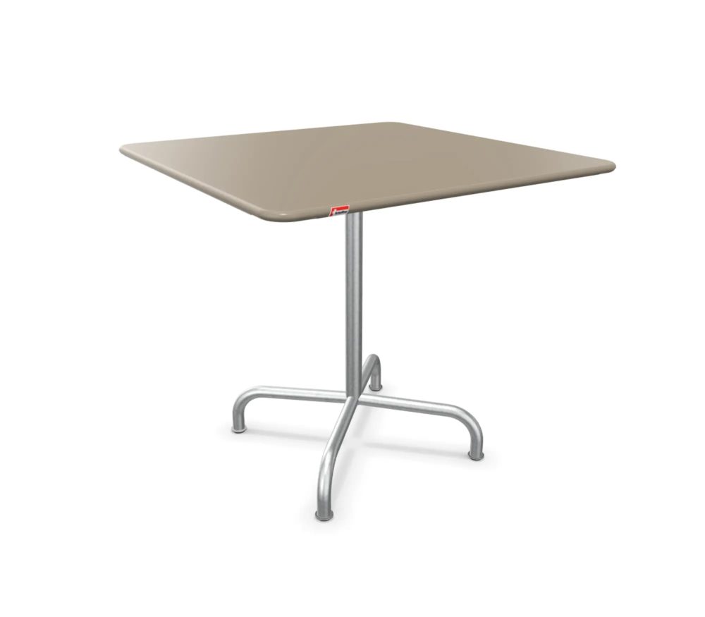 Schaffner Metall-Tisch Rigi Quadratisch Feuerverzinkt Beige | Schubiger Möbel