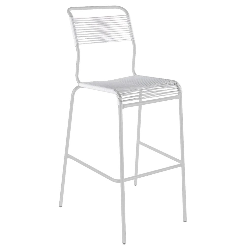 Schaffner Spaghetti-Barstuhl Säntis Weiss | Schubiger Möbel