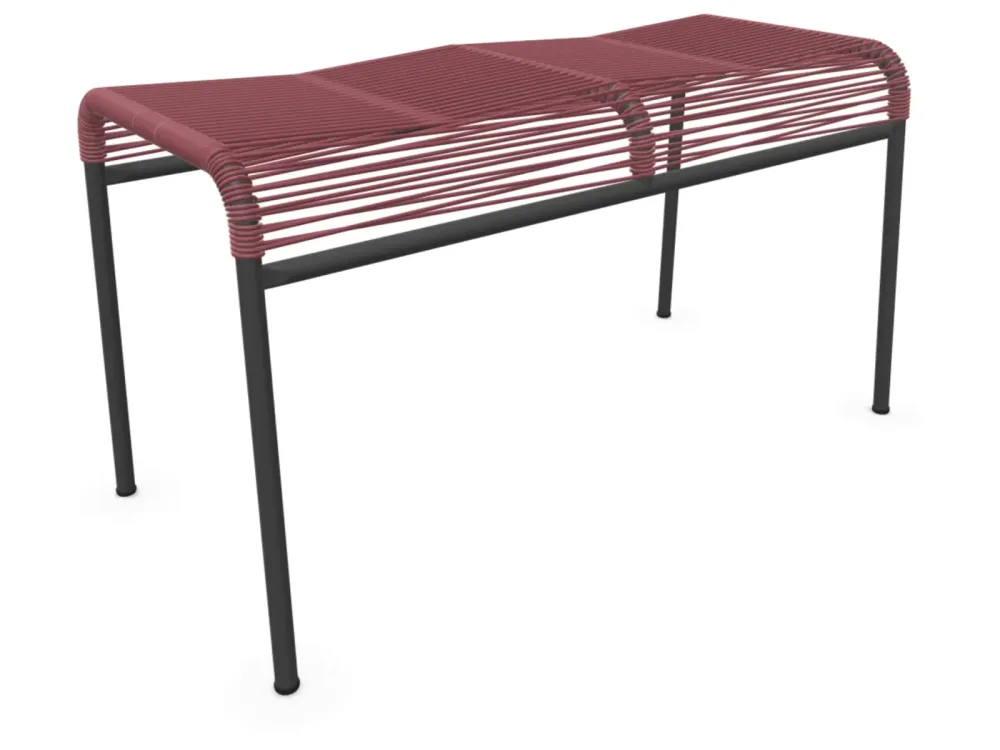 Schaffner Spaghetti-2er-Hocker Säntis Feuerverzinkt Rot | Schubiger Möbel