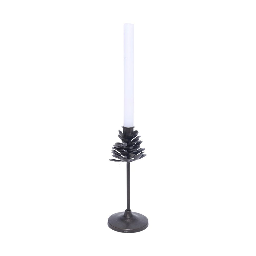 Decofinder Kerzenständer Tannenzapfen, Bronze  | Schubiger Möbel