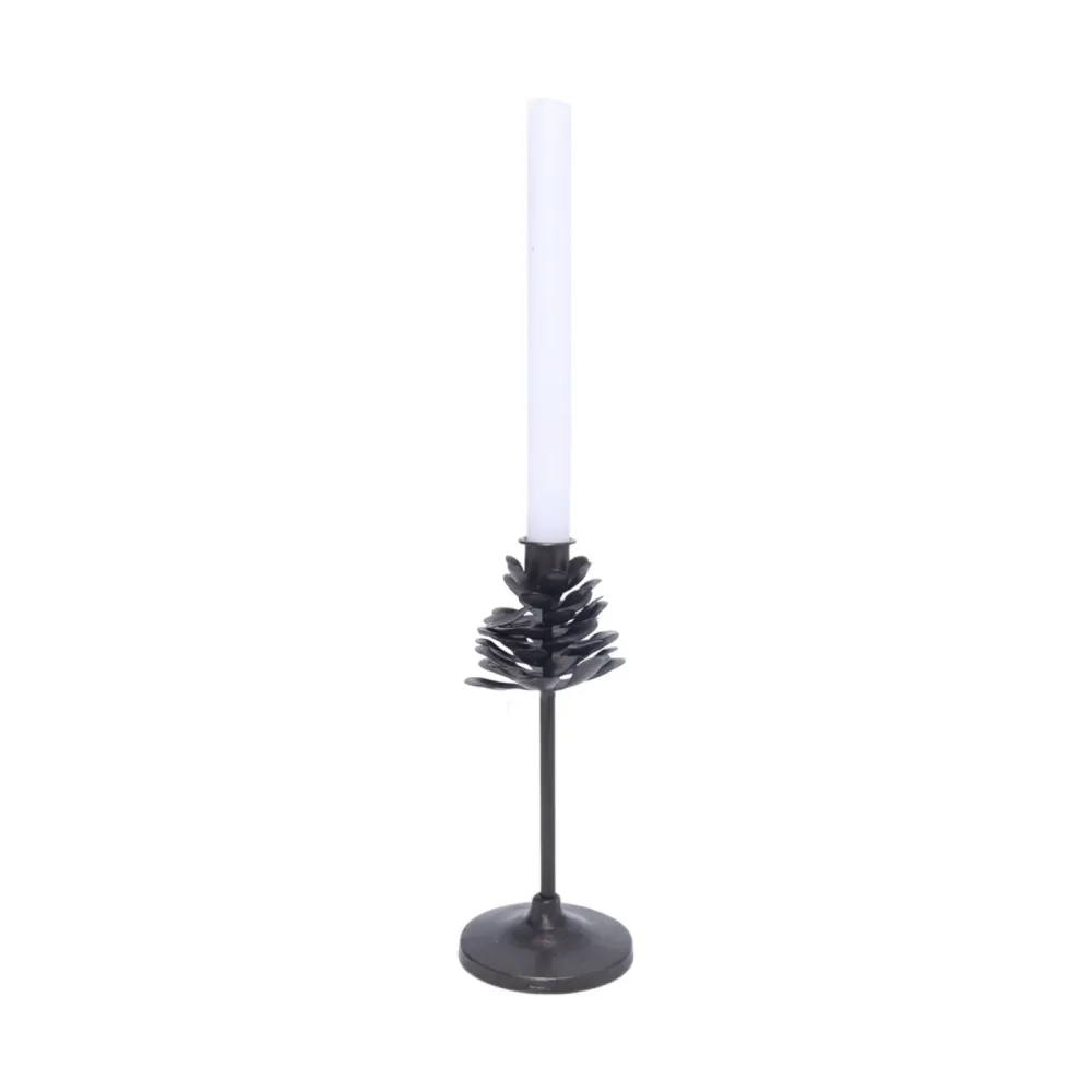 Decofinder Kerzenständer Tannenzapfen, Bronze  | Schubiger Möbel