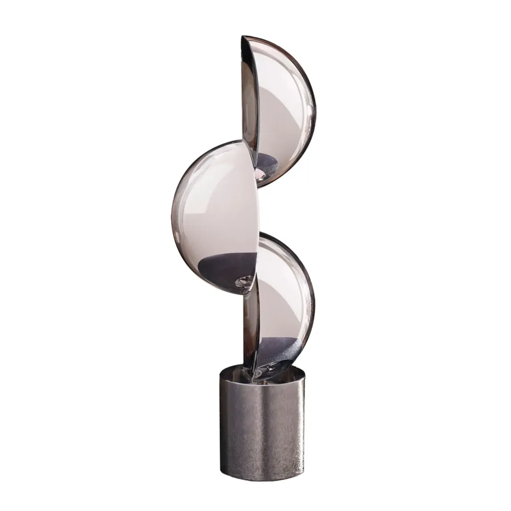 Gilde Figur Harpo Glas Art Schwarz Weiss H: 33 cm  | Schubiger Möbel