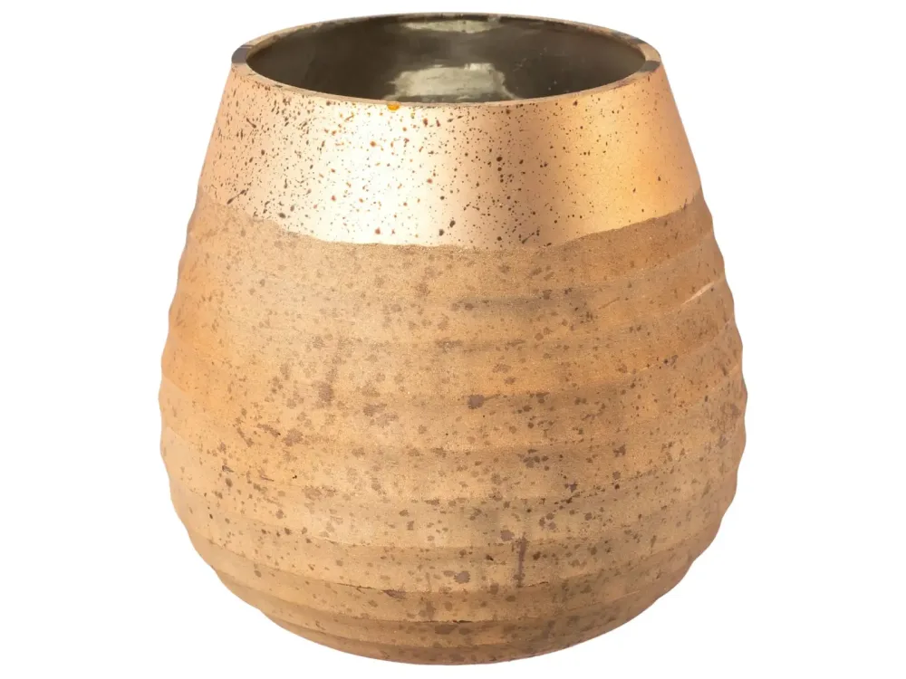Gasper Windlicht Cutler, Goldig H: 13 cm  | Schubiger Möbel