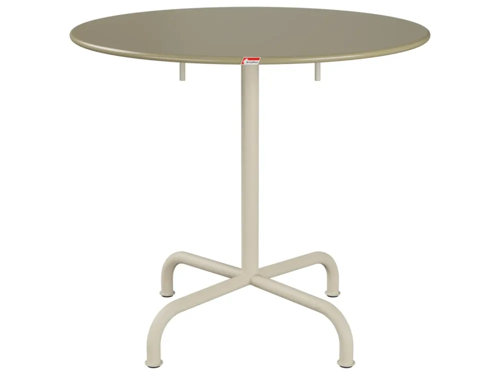 Schaffner Metall-Tisch Rigi Rund Beige | Schubiger Möbel