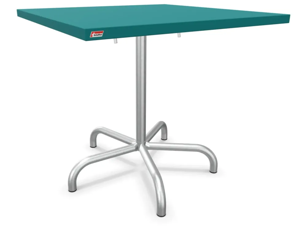 Schaffner Metalltisch Säntis Quadratisch Feuerverzinkt Blau | Schubiger Möbel