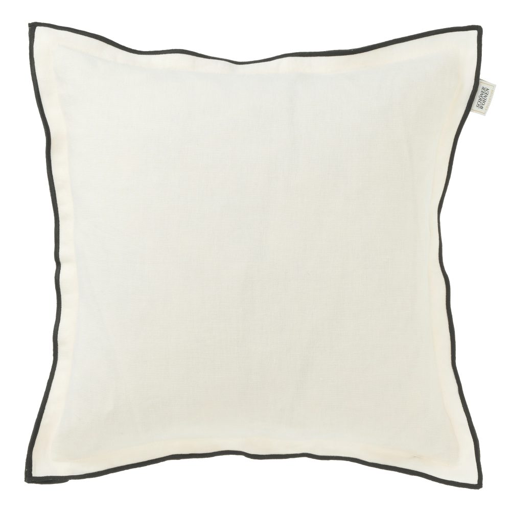 Stoeckel & Grimmler Kissenhülle Look Weiss 38x38 cm  | Schubiger Möbel