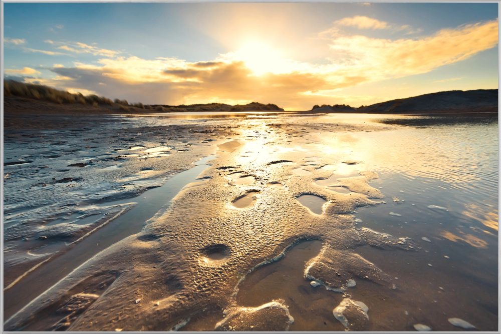 image LAND Bild mit Rahmen Abendstimmung am Meer 2  | Schubiger Möbel