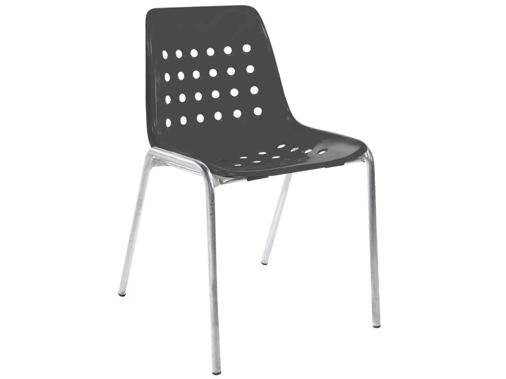 Schaffner Schalen-Stuhl Bermuda Feuerverzinkt Grau | Schubiger Möbel